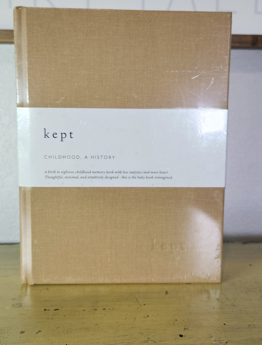 Kept "Childhood, A History" Baby Memory Book – Brand New in Wrap 🆕